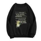Crewneck sweatshirt product image with seahorse illustration and vintage-style lettering