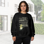 Crewneck sweatshirt product image with seahorse illustration and vintage-style lettering