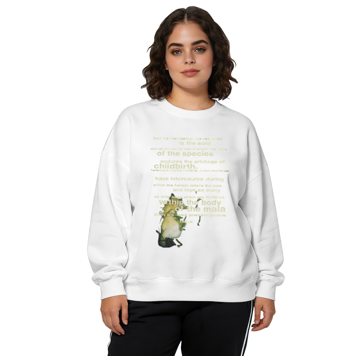 Vintage Seahorse Graphic Crewneck Sweatshirt