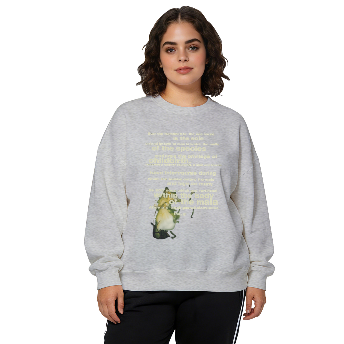 Vintage Seahorse Graphic Crewneck Sweatshirt