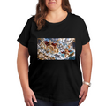 Golden Trident Sea Clash Women's T-Shirt for Summer