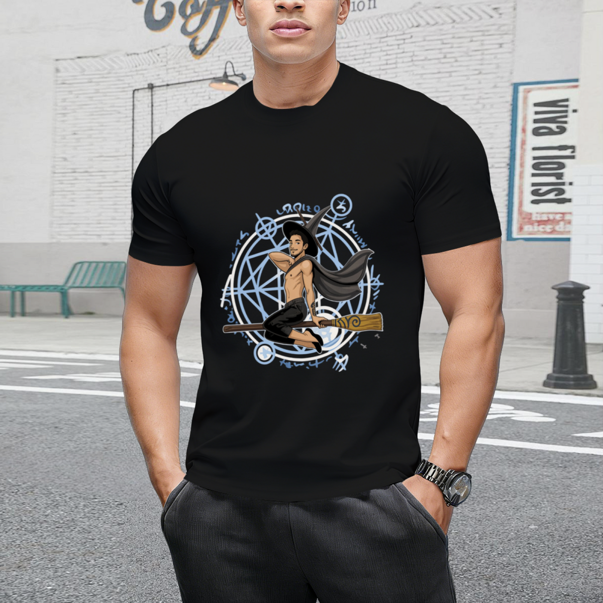 Witch Boy Onyx Graphic T-Shirt
