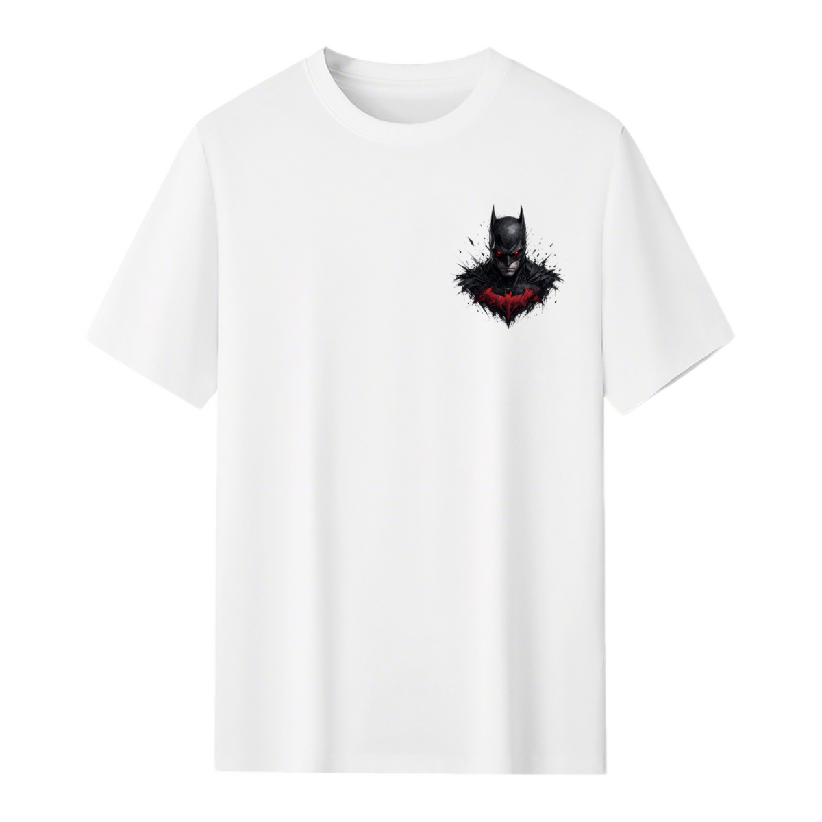 Red Bat Chest Portrait Men's T-Shirt for Casual Style