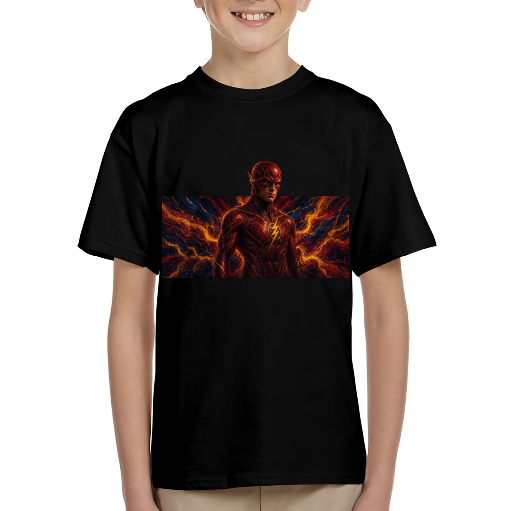 Orange Storm Portrait Kid's T-Shirt for Evening Outfits