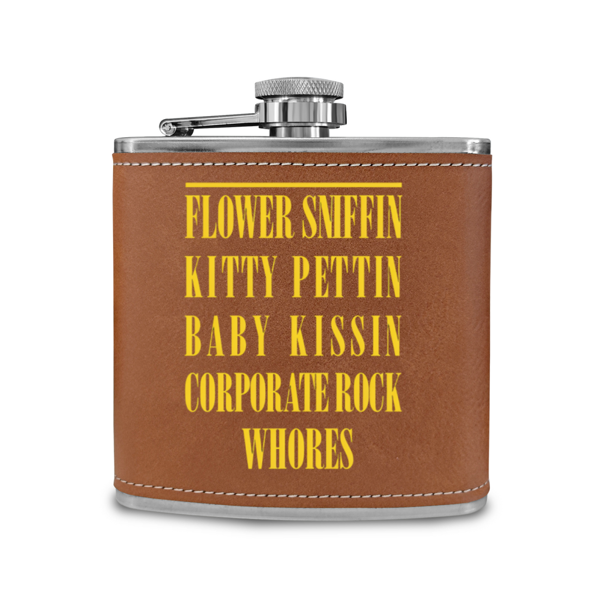 Nirvana Smiley Face 6oz Vintage Stainless Steel Hip Flask