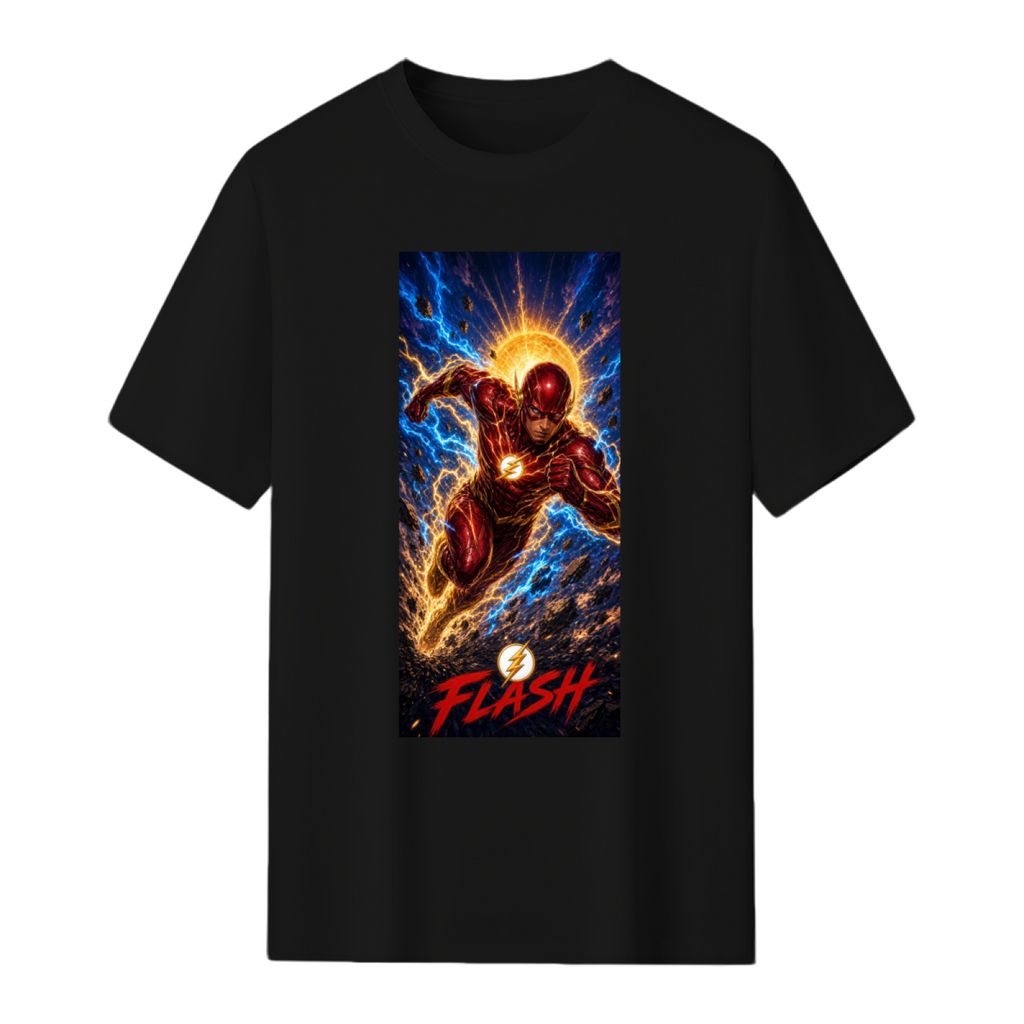 Golden Lightning Dash Men's T-Shirt for Summer Travel