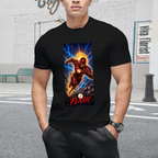 Golden Lightning Dash Men's T-Shirt for Summer Travel
