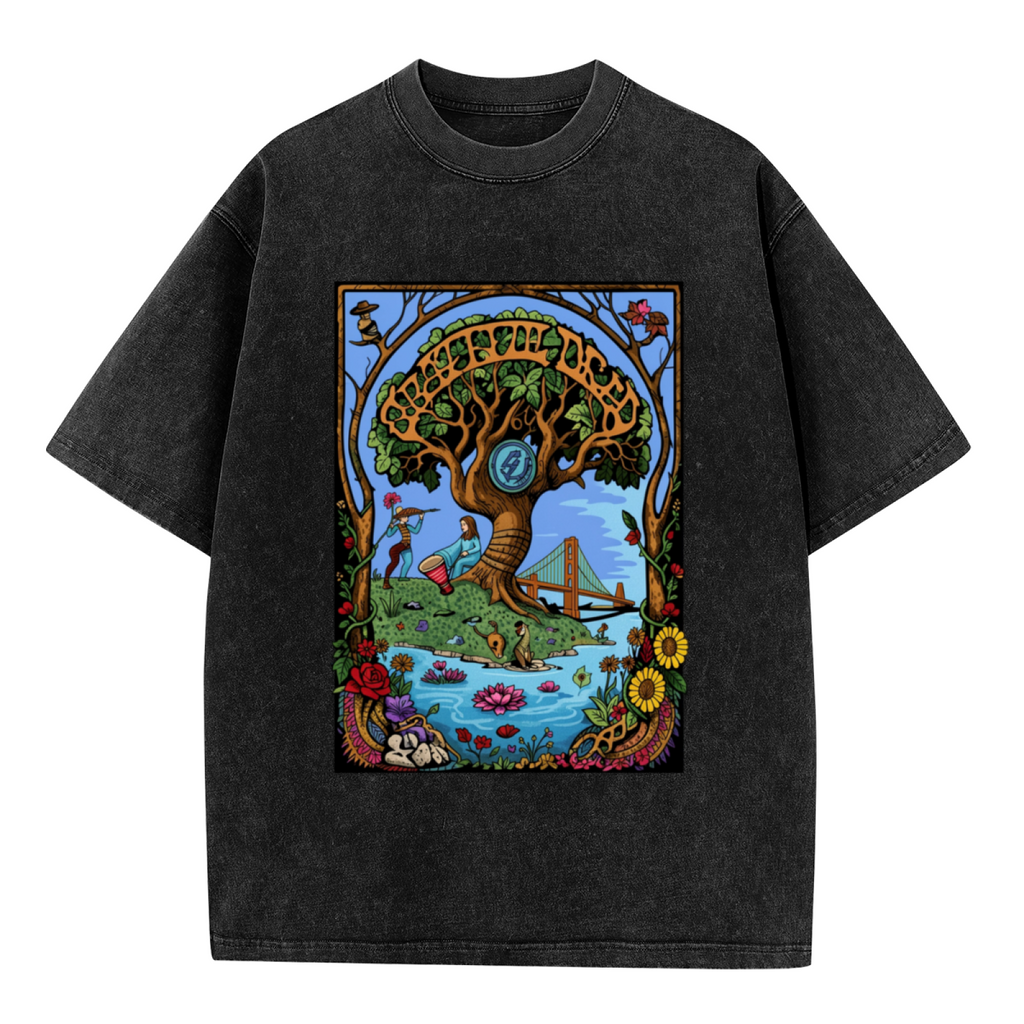 Grateful Dead 60th Anniversary washed graphic T-shirt, product image