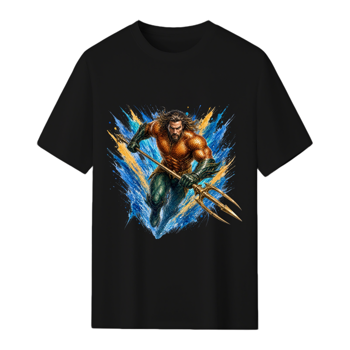Trident in Motion Men's T-Shirt for Summer Getaways