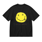 Graphic T-shirt product image with i’m so happy smiley artwork