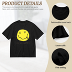 Graphic T-shirt product image with i’m so happy smiley artwork
