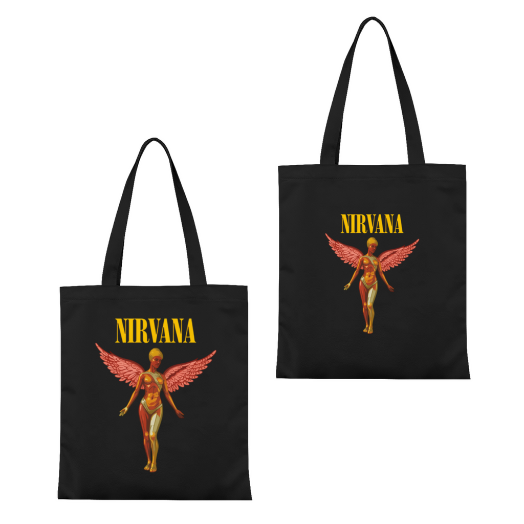 Nirvana In Utero Album Canvas Tote Bag — an In Utero album-related design