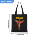 Nirvana In Utero Album Canvas Tote Bag — an In Utero album-related design