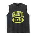 Grateful Dead washed graphic tank top with Collegiate graphic