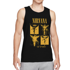 Nirvana In Utero Four Panel Yellow Angel Tank Top product image featuring four-panel yellow In Utero angel