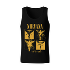 Nirvana In Utero Four Panel Yellow Angel Tank Top product image featuring four-panel yellow In Utero angel