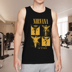 Nirvana In Utero Four Panel Yellow Angel Tank Top product image featuring four-panel yellow In Utero angel