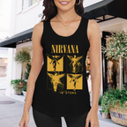 Nirvana In Utero Four Panel Yellow Angel Tank Top product image featuring four-panel yellow In Utero angel