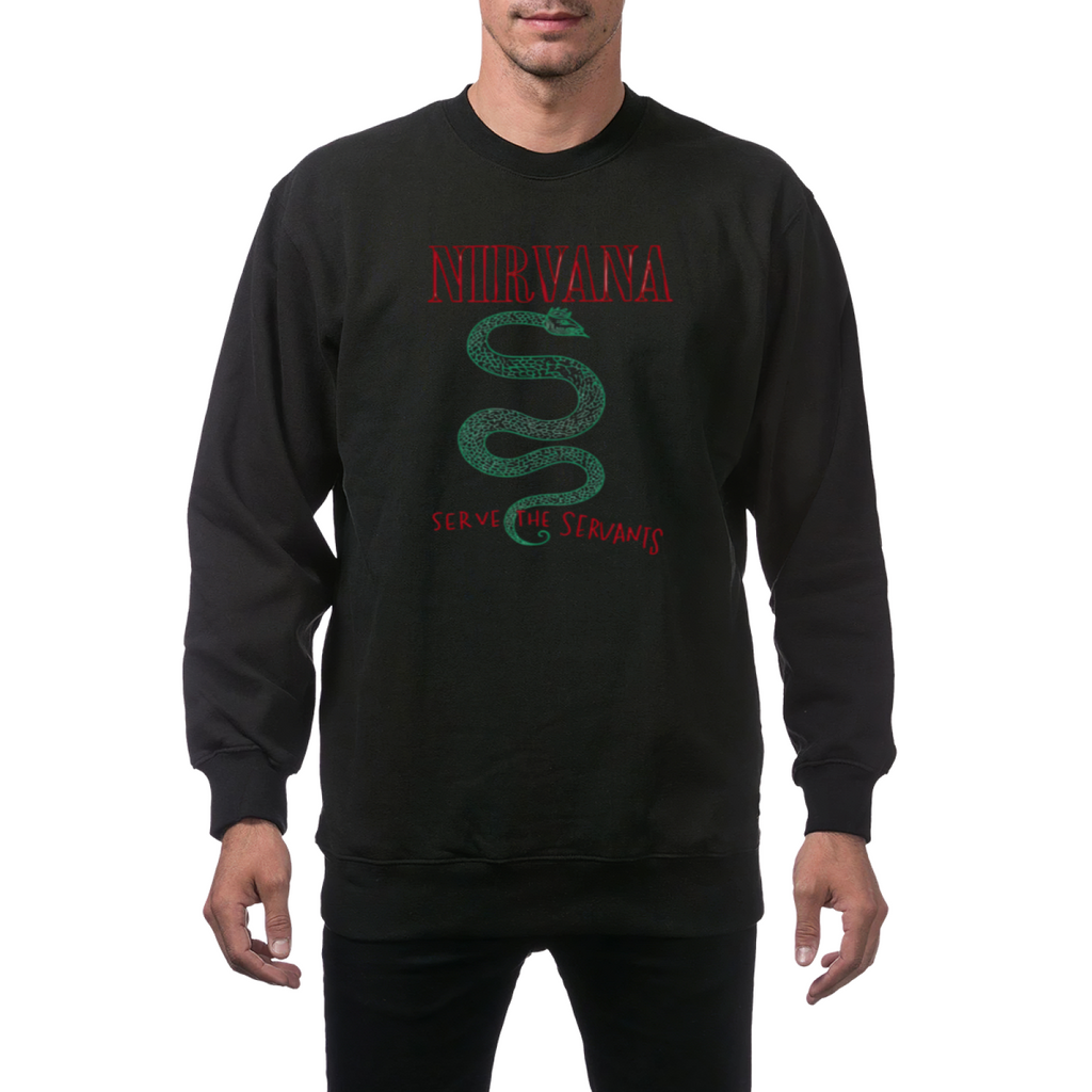 Artwork preview for Nirvana Serve the Servants Crewneck Sweatshirt