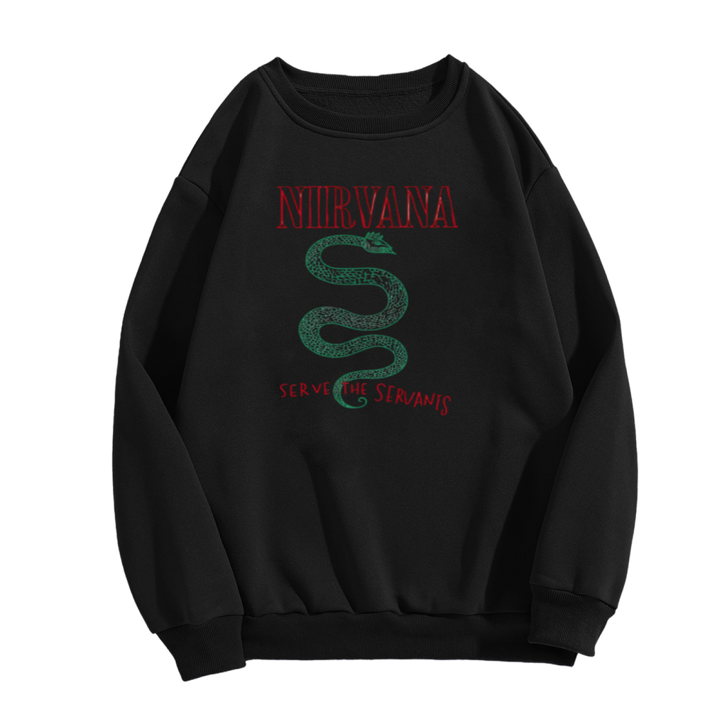 Artwork preview for Nirvana Serve the Servants Crewneck Sweatshirt