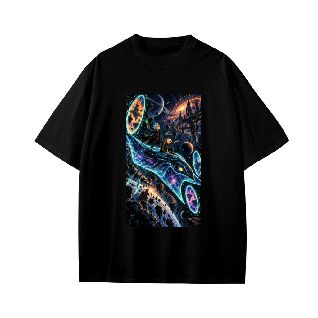 Starlit Whale Voyage Kid's T-Shirt for Summer Getaways