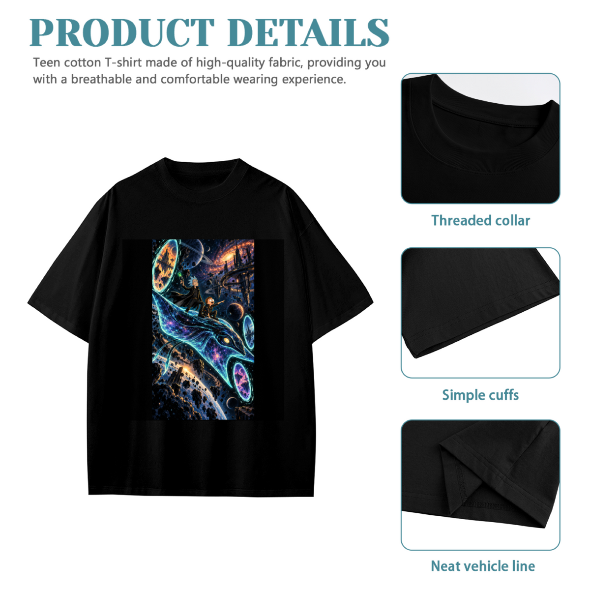 Starlit Whale Voyage Kid's T-Shirt for Summer Getaways