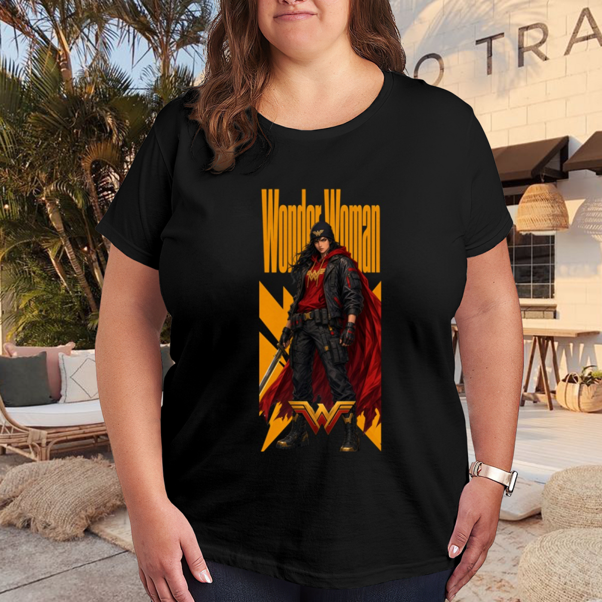 Red Cape Street Rebel Women's T-Shirt for City Outfits
