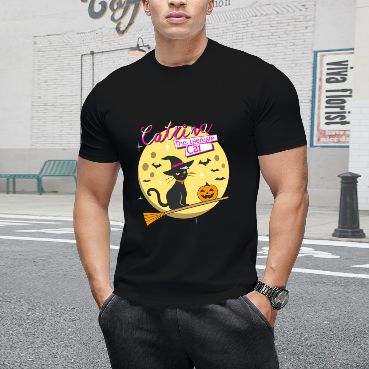 The Teenage Cat Graphic T-Shirt