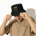 Bucket hat product image showing classic Nirvana smiley face
