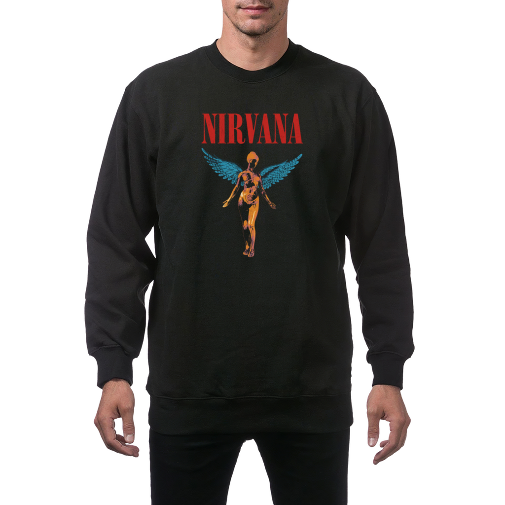 Artwork preview for Nirvana In Utero Angel Crewneck Sweatshirt