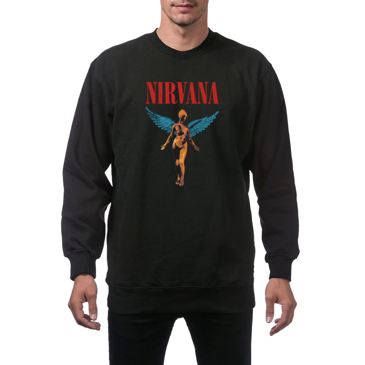 Artwork preview for Nirvana In Utero Angel Crewneck Sweatshirt