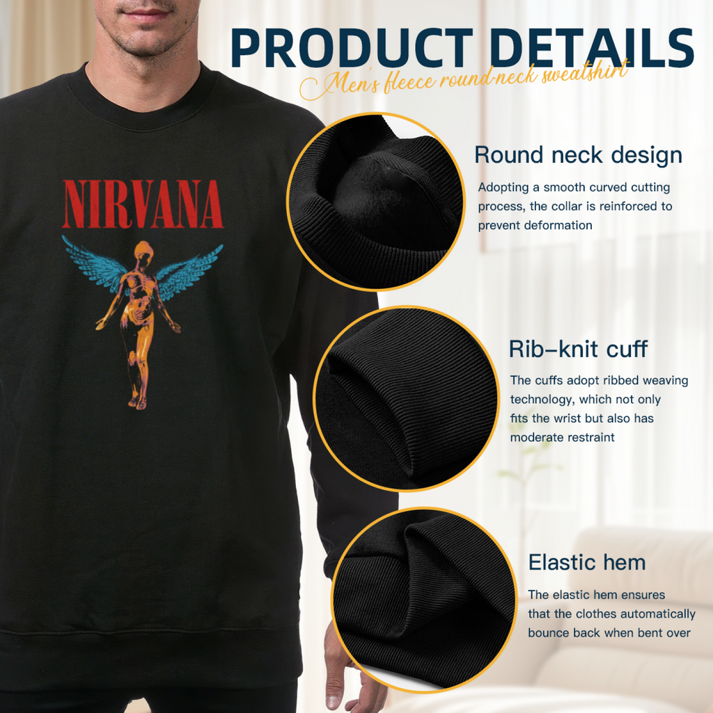 Artwork preview for Nirvana In Utero Angel Crewneck Sweatshirt