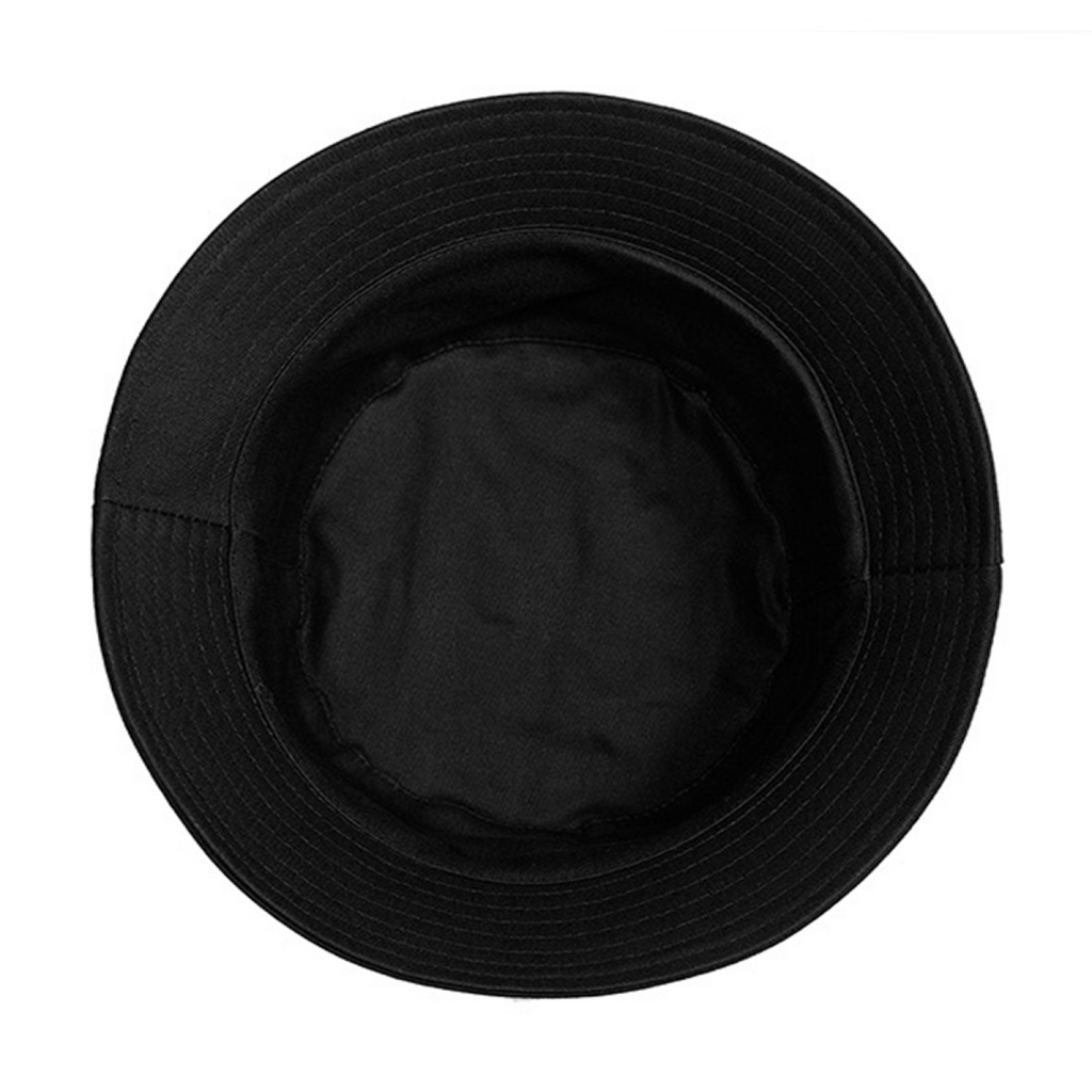 Nirvana bucket hat featuring a distressed-looking take on the Nirvana smiley motif
