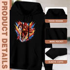Hood, pouch pocket and sleeve-cuff detail images accompanying the women's An Explosion around the Sprint hoodie