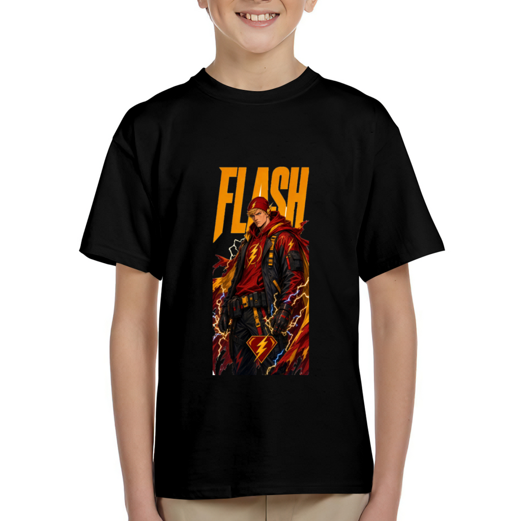 Lightning Jacket Graphic Kid's T-Shirt for Streetwear