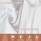Fabric-and-cord information card for the women's Little Pigtail Ink Mark hoodie, with airflow symbols and hood-tie detail