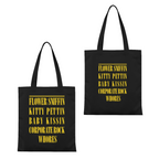 Nirvana Smiley Face Canvas Tote Bag — the Smiley Face motif associated with Nirvana