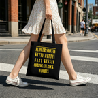 Nirvana Smiley Face Canvas Tote Bag — the Smiley Face motif associated with Nirvana