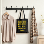 Nirvana Smiley Face Canvas Tote Bag — the Smiley Face motif associated with Nirvana