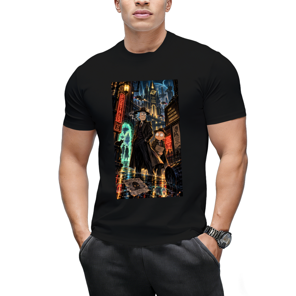 Neon City Travelers Men's T-Shirt for Night Markets