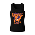 Grateful Dead Orange Purple Steal Your Face Baseball Raglan graphic tank top product image