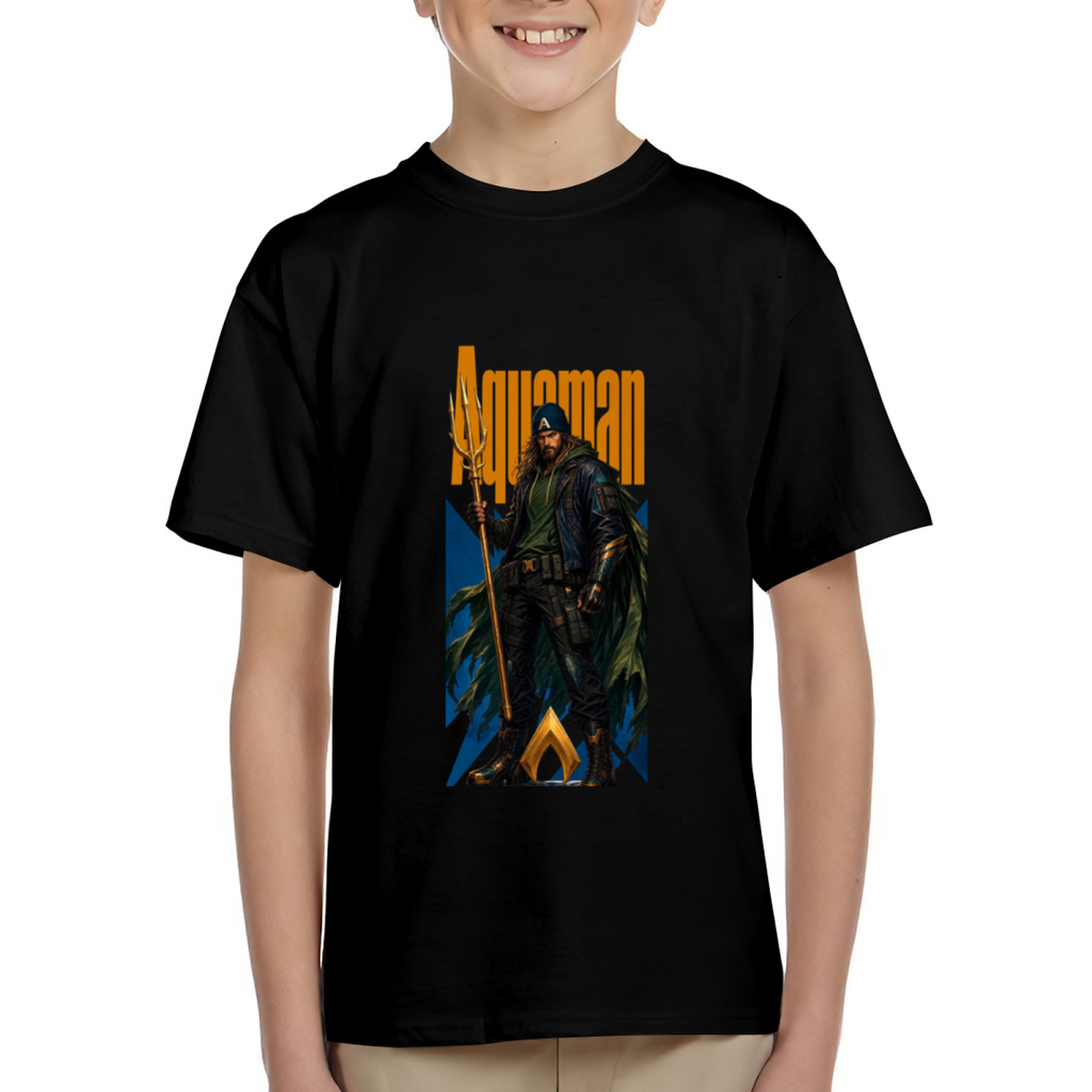 Hooded Trident Wanderer Kid's T-Shirt for Streetwear