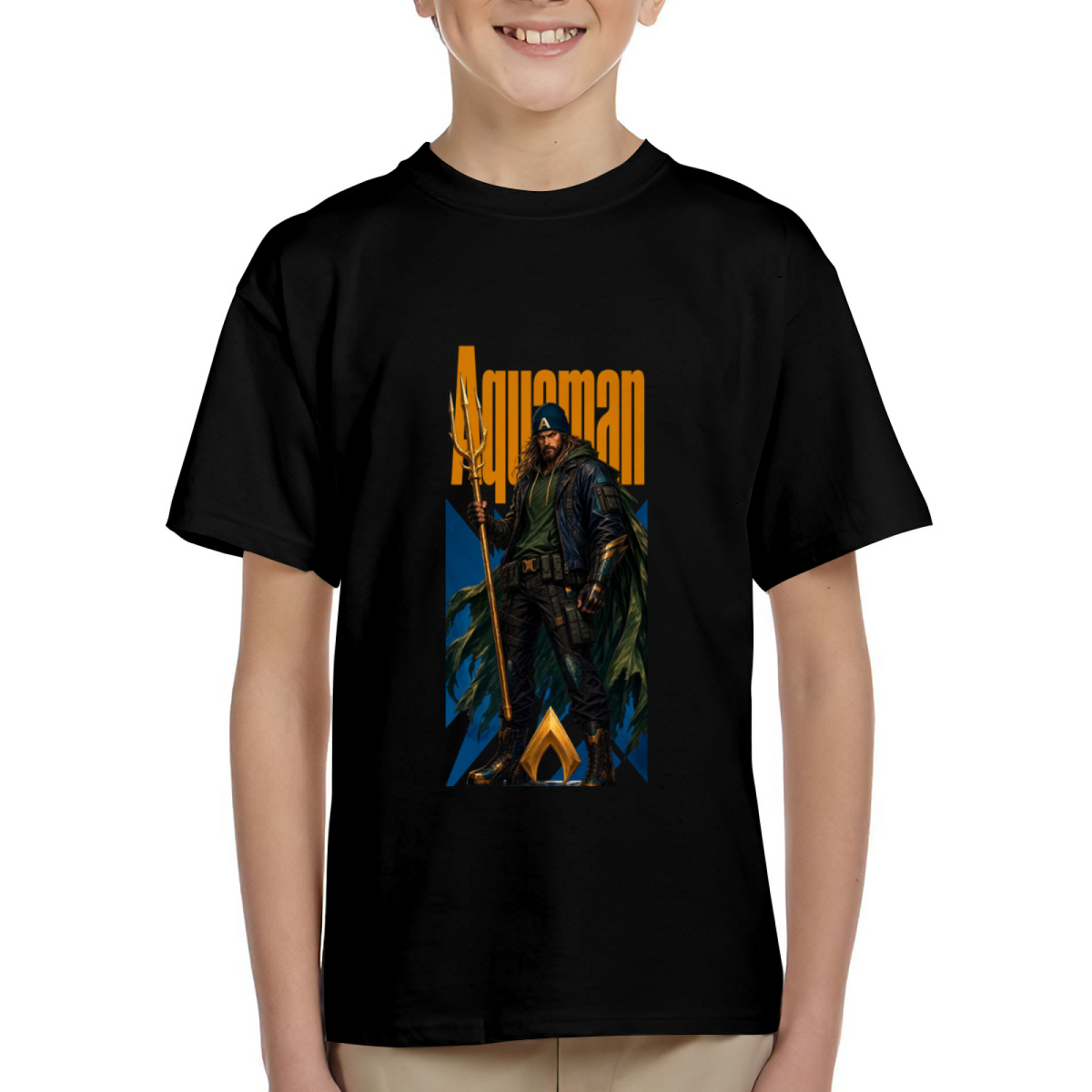 Hooded Trident Wanderer Kid's T-Shirt for Streetwear