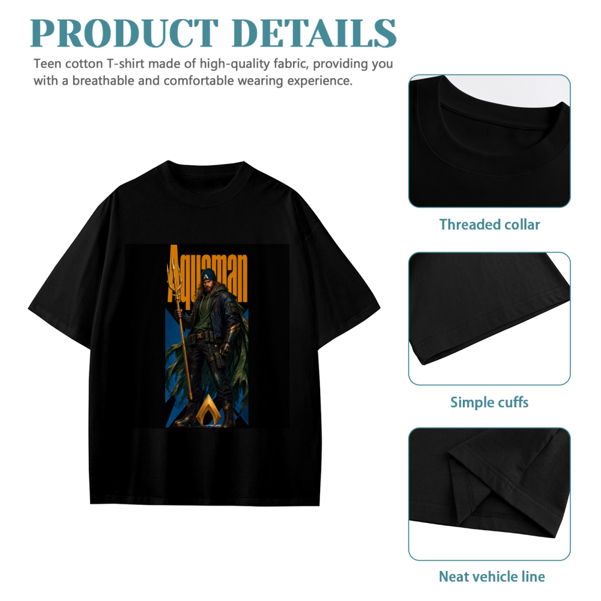 Hooded Trident Wanderer Kid's T-Shirt for Streetwear