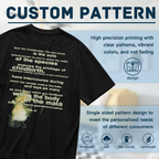 Vintage Seahorse Reproduction Graphic T-Shirt for Men — product design preview of the artwork; the artwork combines a vintage-style seahorse with reproduction-themed text