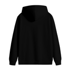 Unworn rear of the men's Armored Cat in the Blaze hoodie, displaying a plain back surface