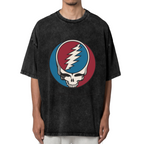 Front view of Grateful Dead SYF Vintage Style washed graphic T-shirt