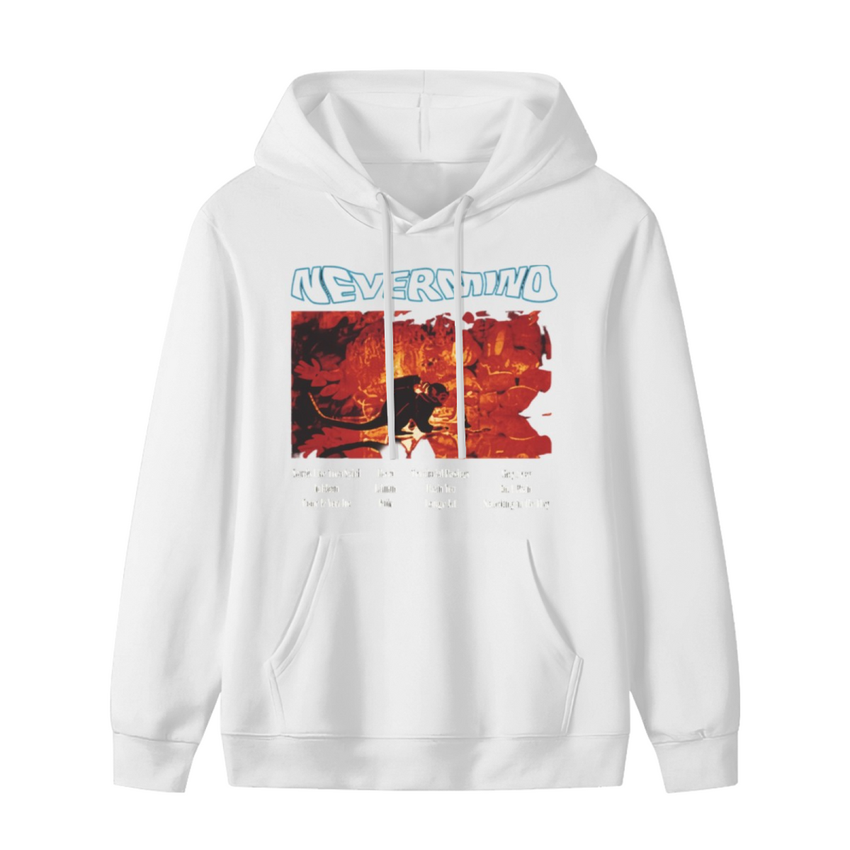Nirvana Nevermind Red Tracklist Graphic Hoodie