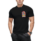 Funny Tom and Jerry Jumping Over Cheese Graffiti T-Shirt