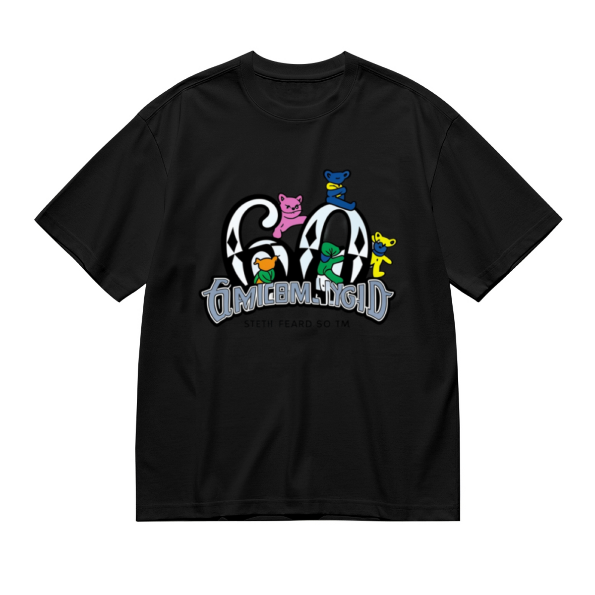 Grateful Dead Diamond 60 Bears Tie-Dye graphic T-shirt product image